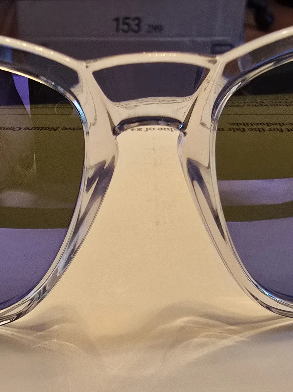 Oakley Catalyst 0OO9272 - Polished Clear Sunglasses with Violet Iridium Lenses